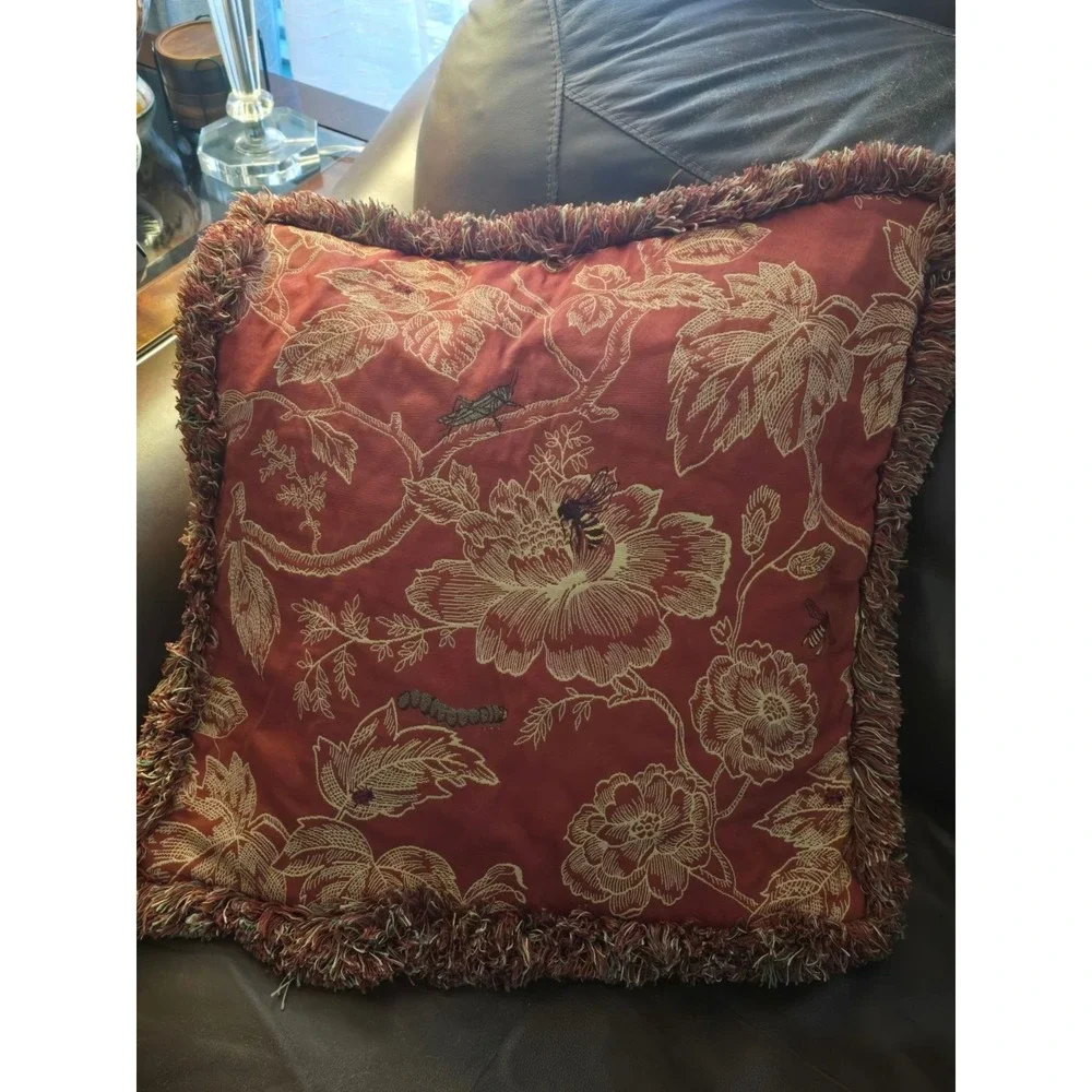 Handcrafted 20 inch square throw pillow pair‎